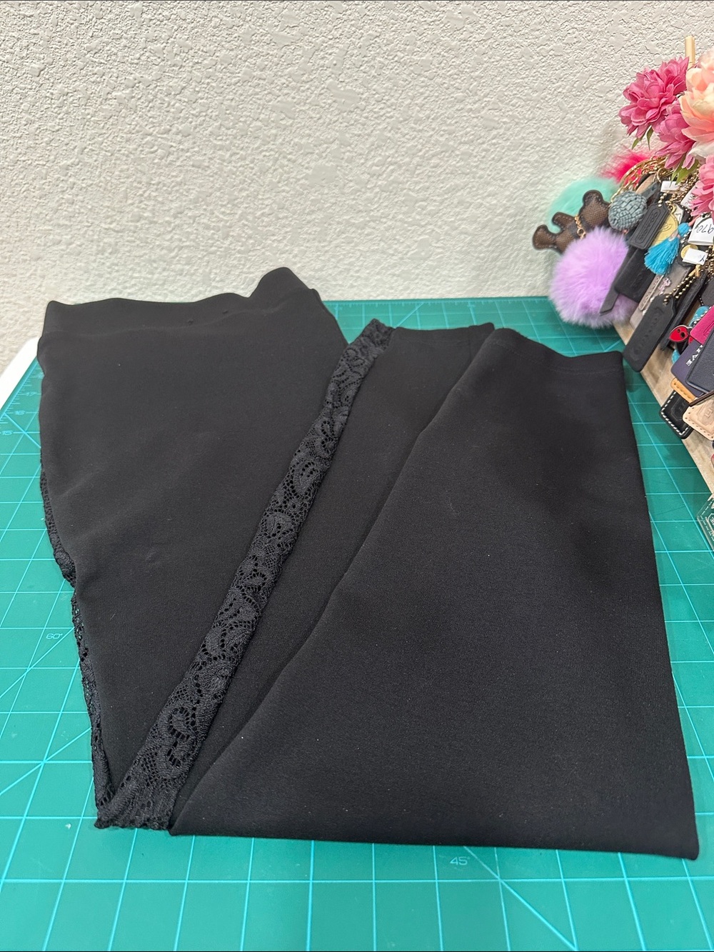 Torrid Black Lace Side Panel Pants